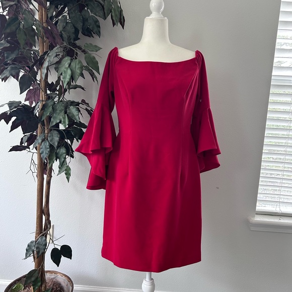 Boston Proper Dresses & Skirts - Boston Proper NWT Red Off The Shoulder Dress size 12
#0334